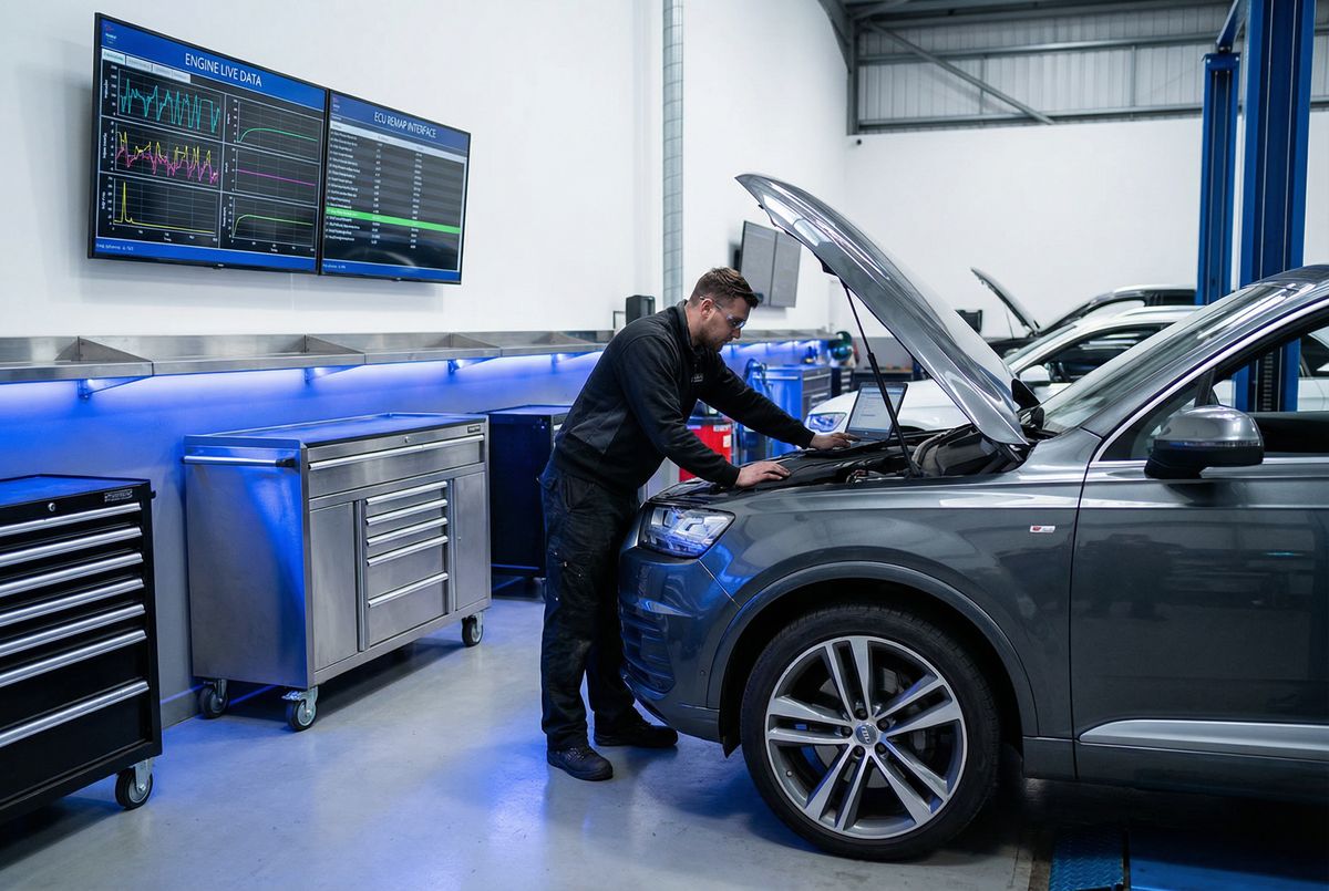 海角网奥迪Q7 ECU调校视频